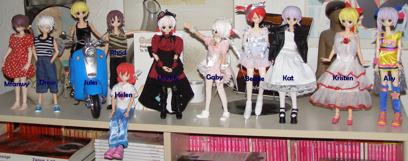 All the Gaby dolls