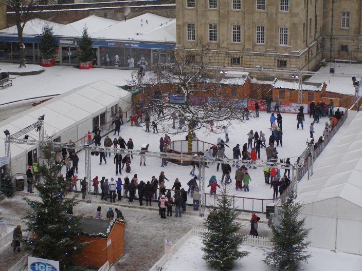 Skating at York Castle
