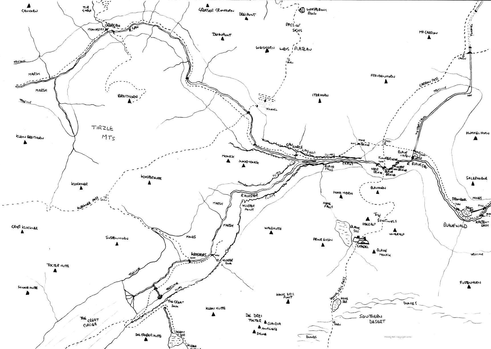  The Kloster & Gau Gorge map